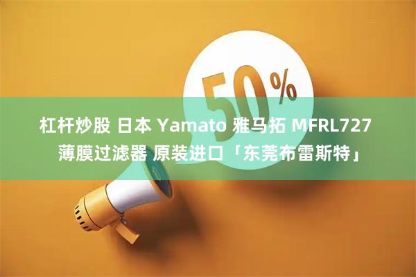 杠杆炒股 日本 Yamato 雅马拓 MFRL727 薄膜过滤器 原装进口「东莞布雷斯特」